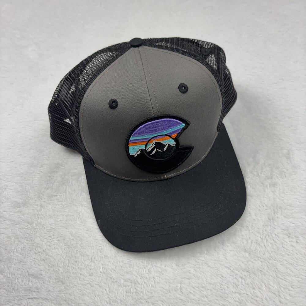 Colorado Limited Hat Cap Trucker Mesh Snap Back Mens One Size Gray Embroidered
